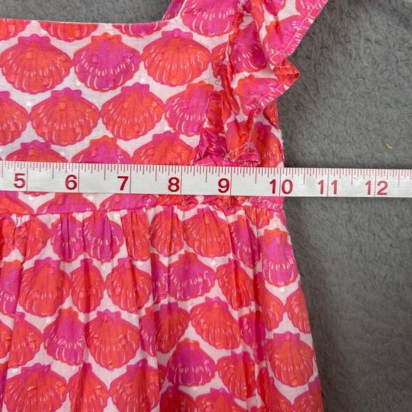 Tommy Bahama Toddler Girl Sundress Cotton Gauze Pink Sheashell Size 3T Summer - Picture 4 of 6